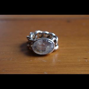 Freitag Silver ring with moonstone